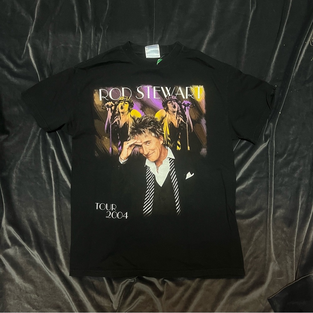 Rod Stewart 2004 Tour Graphic tshirt band tee music